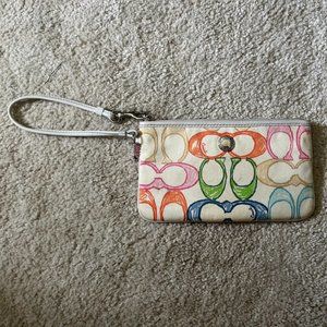 Coach Monogram clutch
